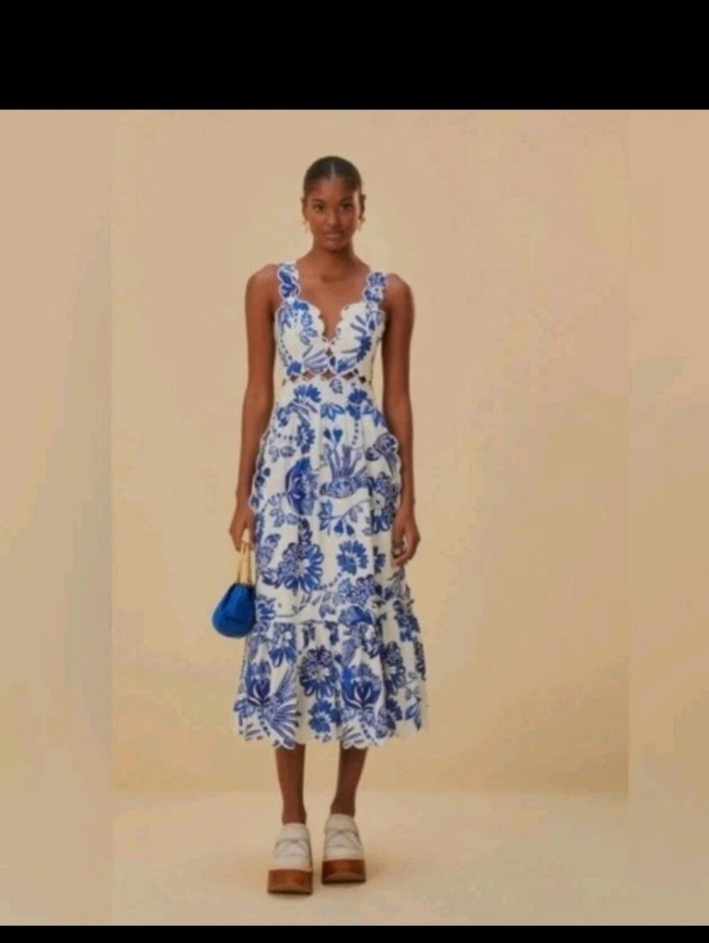 Farm Rio Flowerful Birds Mididress - Picture 1 of 4